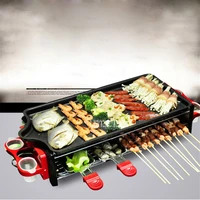 Multifunctional Double Layers Smokeless Electric Pan Grill BBQ Grill Raclette Grill Electric Griddle FWX-520-2 220V 50HZ 1800W