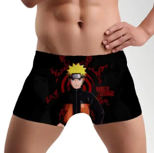 style1 Naruto Yuzhi Bozo помогает мужчинам в нижнее белье со свободными шортами, плоскими штанами и мультяшными рисунками - Цвет: style1