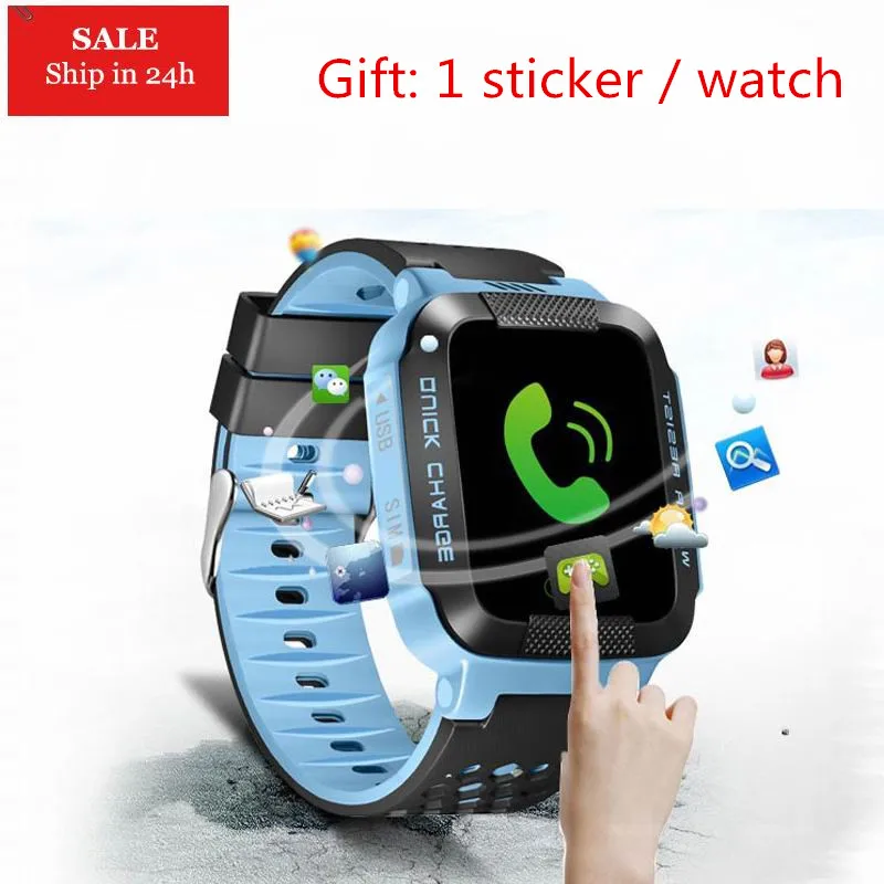 Y21 2G GSM GPS смарт детские часы телефон relogio inteligente сенсорный экран локатор трекер SOS