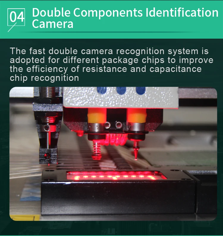 Настольный светодиодный монтажный SMT IC Chip Mount SMD палочки место машина с 54 места подачи и 4 камеры