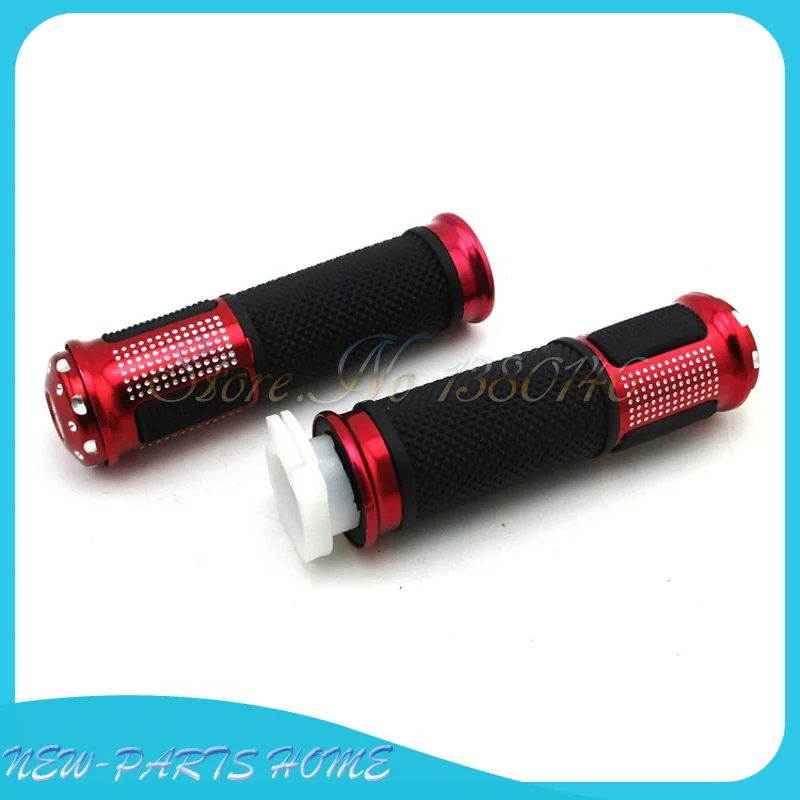 Красные универсальные 22 мм алюминиевые резиновые ручные ручки 7/8 &quotручки для Pit