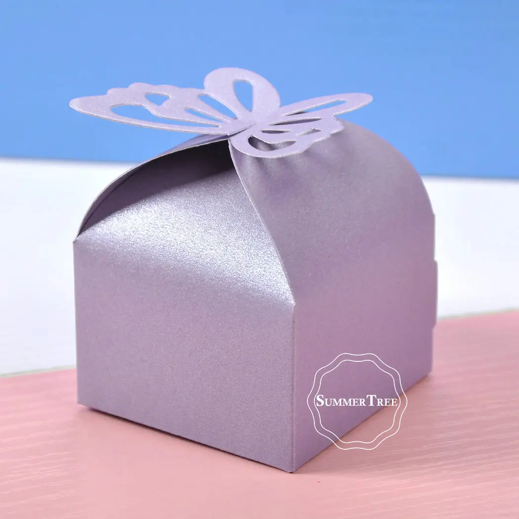 50pcs Butterfly Pattern Candy Paper Gift Box Favor Boxes Wedding Party Bridal Birthday Baby Shower Decoration | Дом и сад