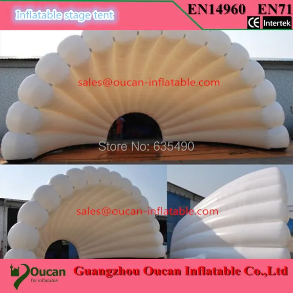 10X5mx5white and Silver Оксфорд ткань надувная сценическая палатка надувные вечерние