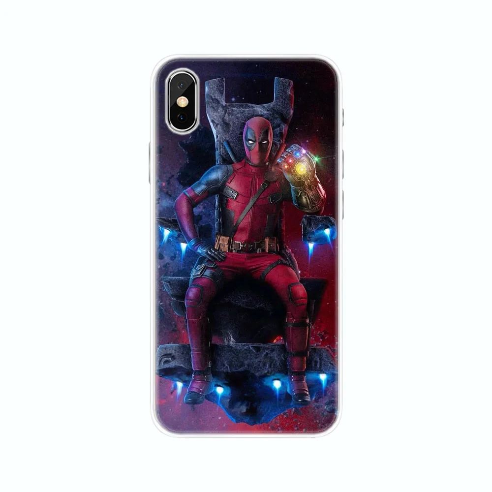 Deadpool Super Cool Cute Soft TPU Silicone Case Cover For Apple iphone X XR XS Max 5 5S SE 6 6S 6Plus 7 7Plus 8 8Plus |