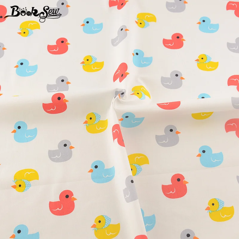 Booksew Текстиль для дома красочные утка Дизайн Вышивание Материал кровать Лист DIY