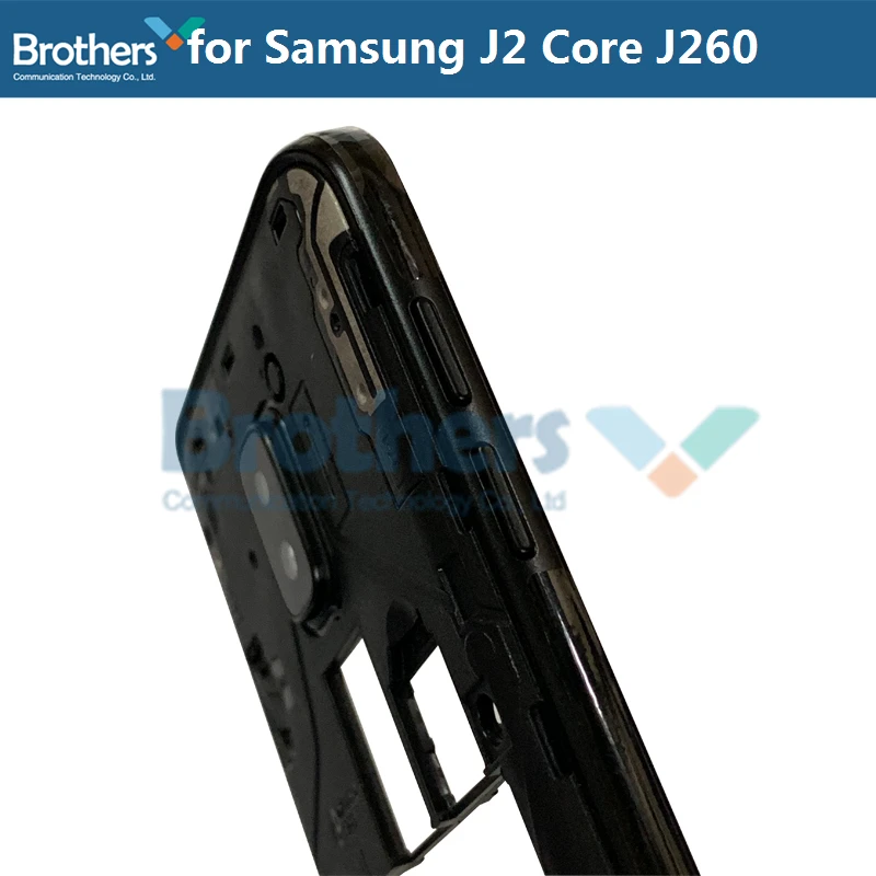 Для Samsung Galaxy J2 Core J260 средняя рамка с кнопками объектива камеры для J260F J260G тест