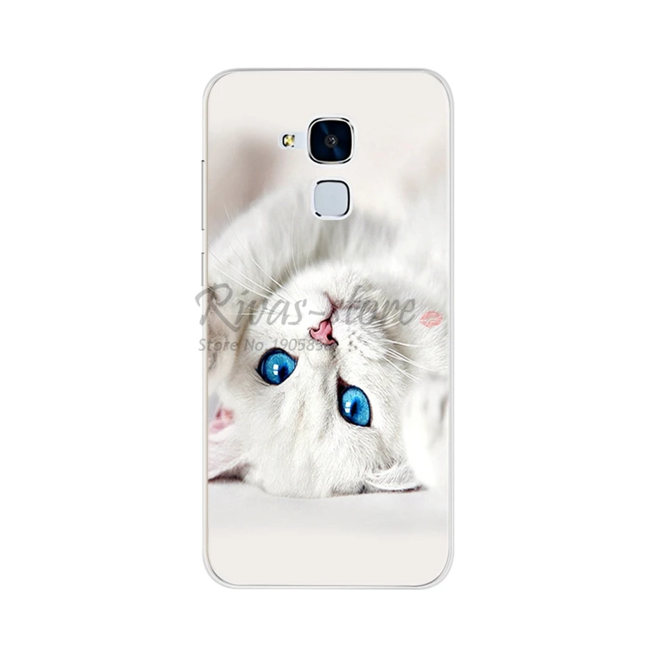 Темно-красный Чехол-накладка для huawei GT3/Honor 7 Lite/huawei GR5 Mini, модный Мягкий Силиконовый ТПУ чехол для телефона для huawei GT3 Fundas 5,2" - Цвет: Темно-красный