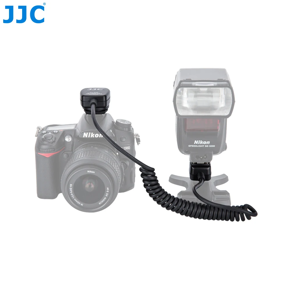 JJC 1.3m TTL Off Camera Flash Cords Hot Shoe Sync Remote Light Focus Cable for Nikon D series DSLR Speedlites SB-5000/SB-800