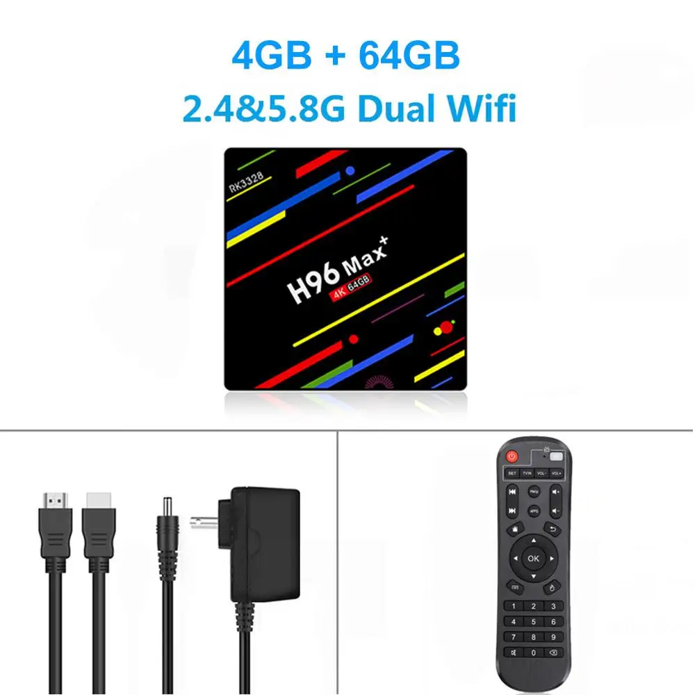 4G 64G ТВ-приставка LEMADO H96 MAX Pro Android 9,0 ТВ-приставка Rockchip RK3328 4 Гб ОЗУ 64 Гб ПЗУ 4K Google плеер магазин смарт-ТВ приставка - Color: 4G 64G