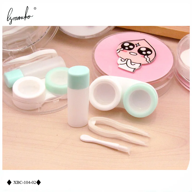 Чехол для контактных линз Lymouko с зеркалом Переносной Контейнер линз|contact lens case|lens