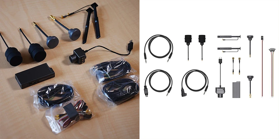 DJI OcuSync Air system 2,4 ГГц/5,8 ГГц Двухчастотная передача FHSS и до 19 фиксированных каналов Совместимость с очками RE