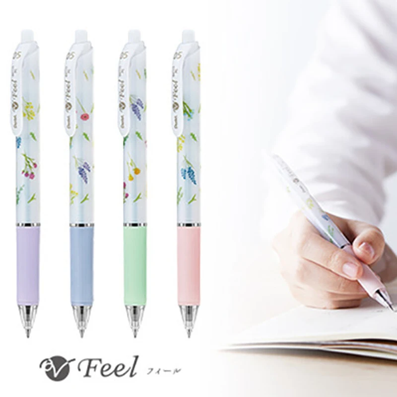 1 шт. PENTEL ограниченное 0 5 мм цветок растение свадебная брошь узор Пресс ручка