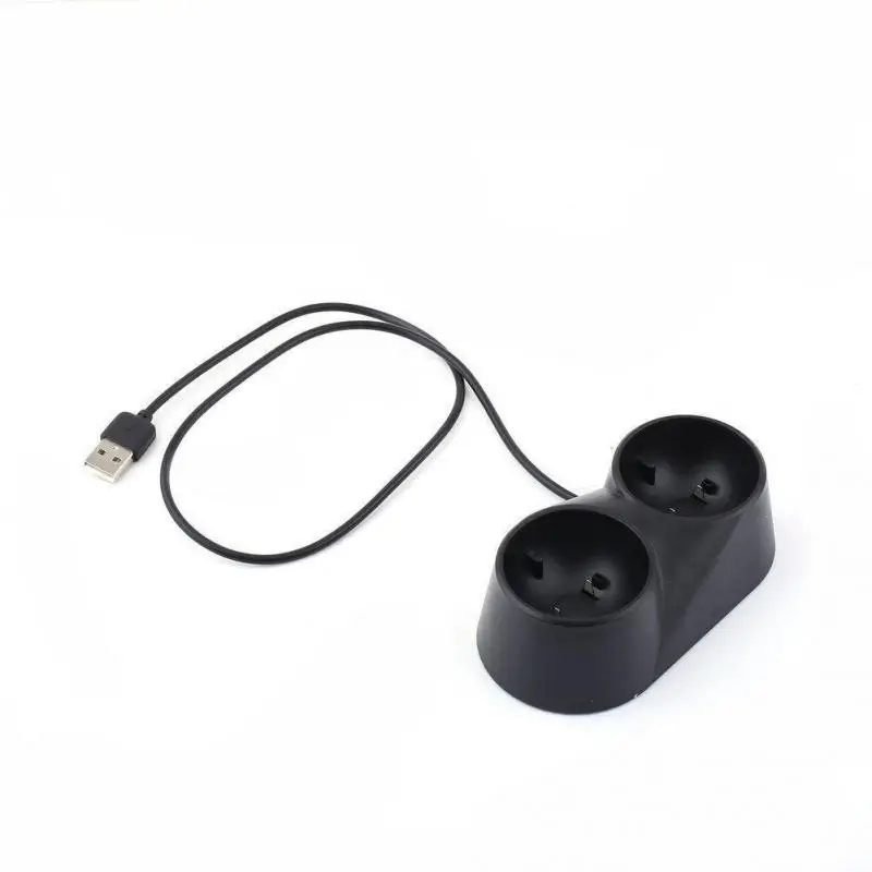 dc 5v black game controller handle dock charger wireless 2 gamepad station ps move free global shipping