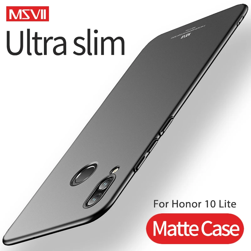 Чехол для Honor 10 9 Lite MSVII Жесткий PC легкий матовый чехол ультра тонкий матовый чехол для Huawei Honor 8 9 10 Lite чехол для телефона