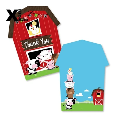 6 шт. праздничные украшения для женщин и мужчин на день рождения с животными ферме