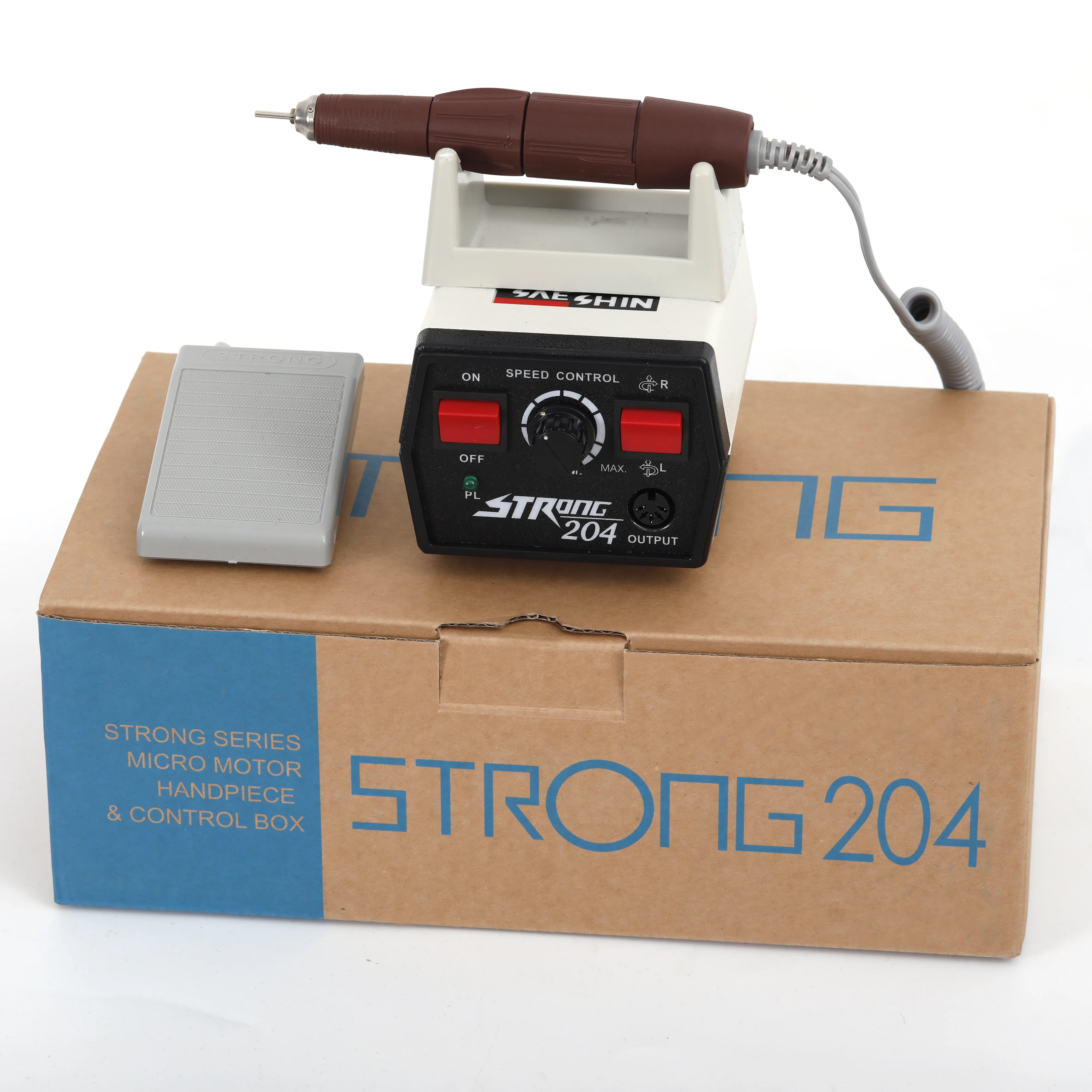 Фрезер Strong 45000 + 102LN Электрический Маникюрный 65 Вт 204 об./мин.