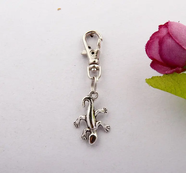 Вращающийся брелок для ключей с омарами Gecko Ящерица Новые Модные Винтажные