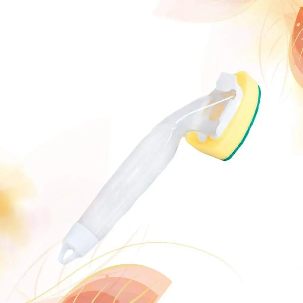 Кухонная Чистящая щетка Скраб для мытья посуды чаша с заправкой жидкого мыла Сменная Губка кухонный горшок очиститель моющий инструмент - Цвет: brush with