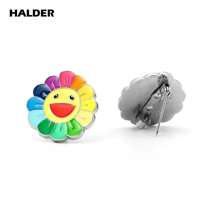 Halder модные радужные овечки маленькие ягненки пышные Облака цветок броши Нагрудный значок покрытый эмалью одежда значок для рюкзака украшения из джинсы