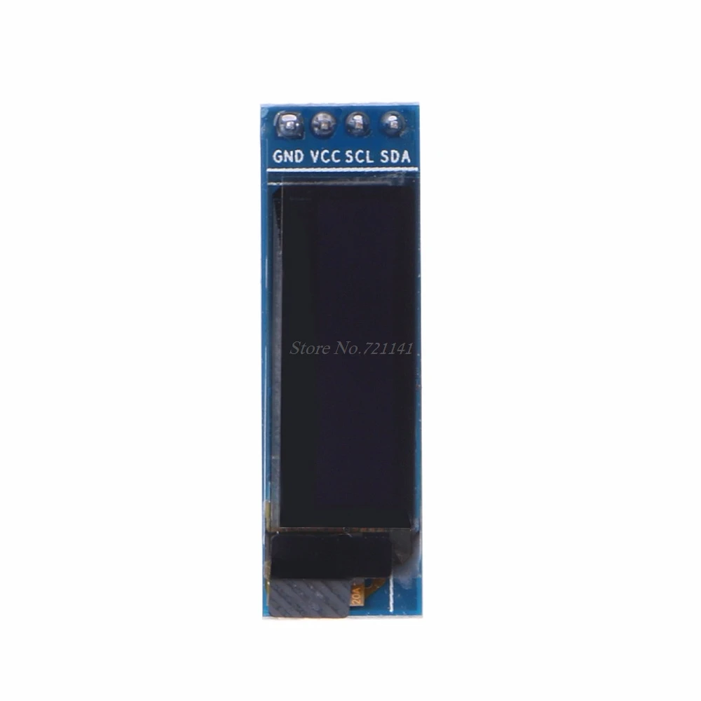 Светодиодный ЖК дисплей 0 91 &quotБелый I2C IIC O 128x32 светодиодный модуль SSD1306 Прямая
