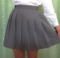 japanese jk macarons pleated uniform skirt schoolgirl uniform skirt high waist solid color skirt multicolor