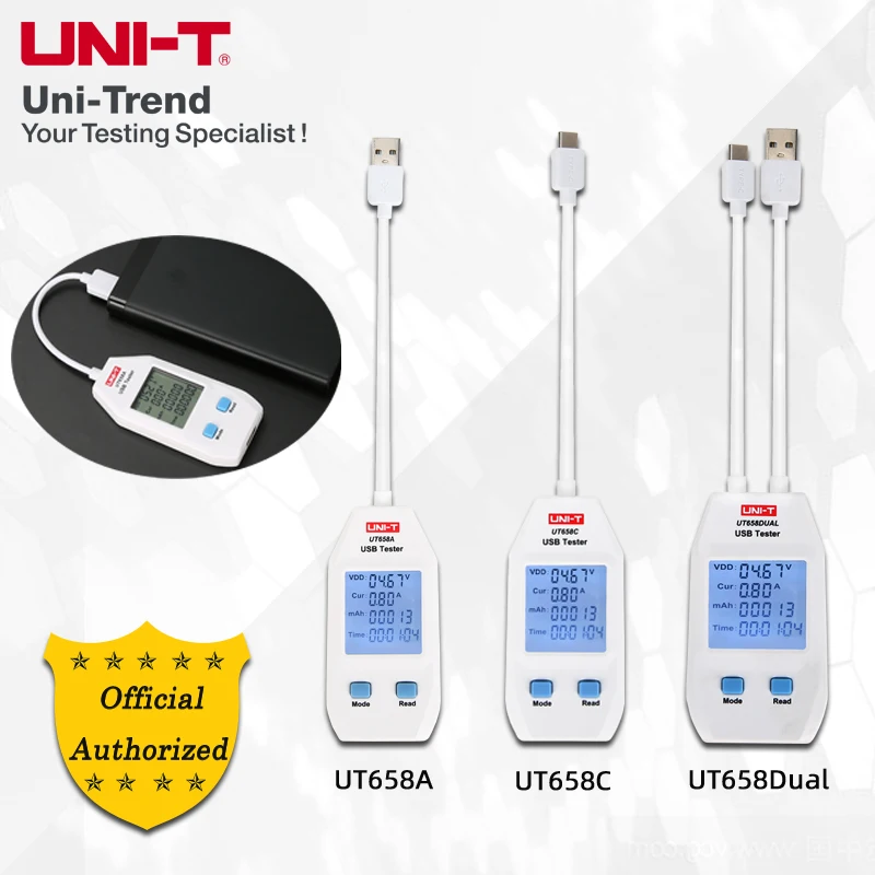 UNI T UT658A/UT658C/UT658Dual/UT658LOAD второго поколения USB тестер Type C Детектор