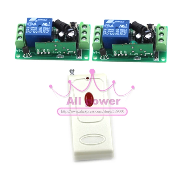 DC 12V 1 CH RF беспроводной переключатель системы дистанционного управления X