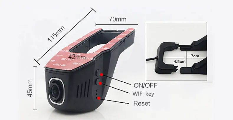 Jiluxing 1080P Мини wifi Автомобильный видеорегистратор две камеры видеорегистратор автомобильные камеры dvr управление приложением обновленный чип LT8724 циклическое видео