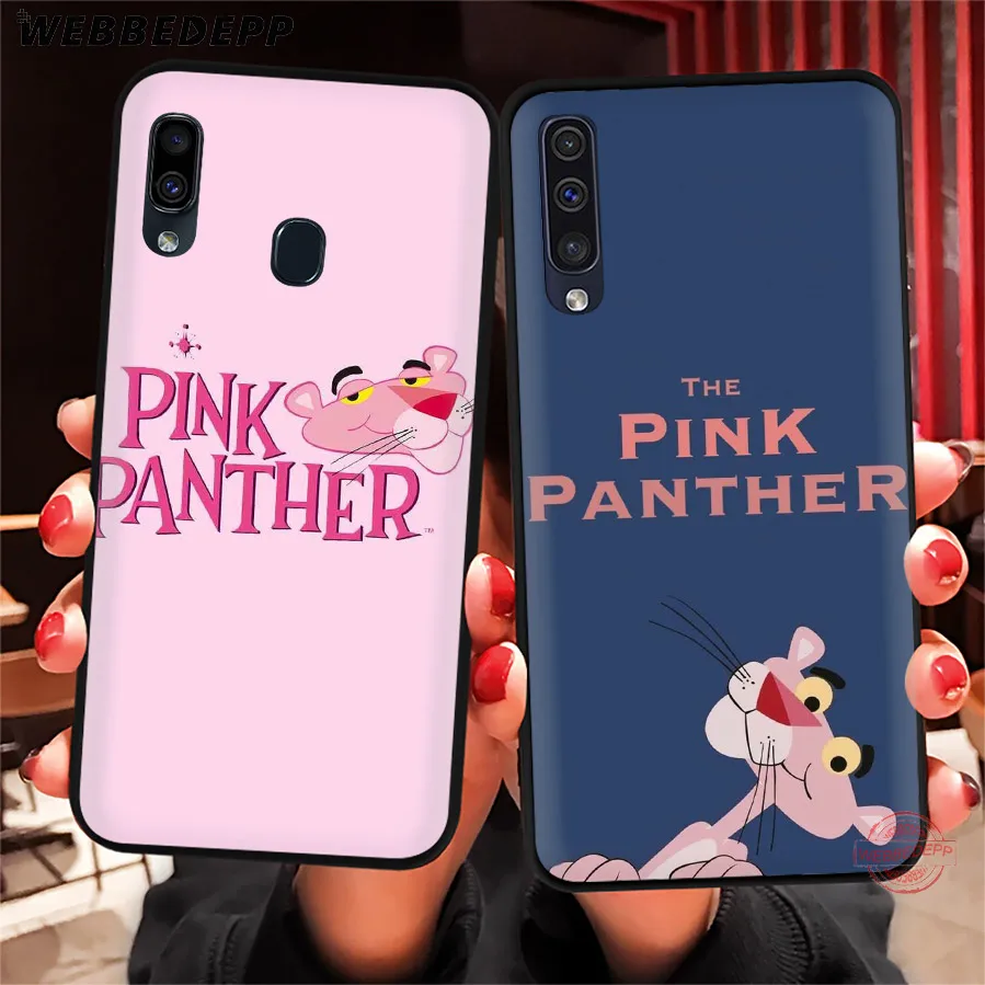 WEBBEDEPP мягкий чехол для телефона с розовой пантерой Samsung A50s A40s A30s A20s A10s A60 A70 M10 M20 M30 M40