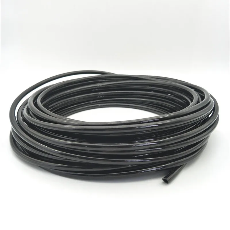 Black 6mm OD x 4mm ID Fleaxible PU Air Tube Pneumatic Hose 15M Length Free shipping | Обустройство дома