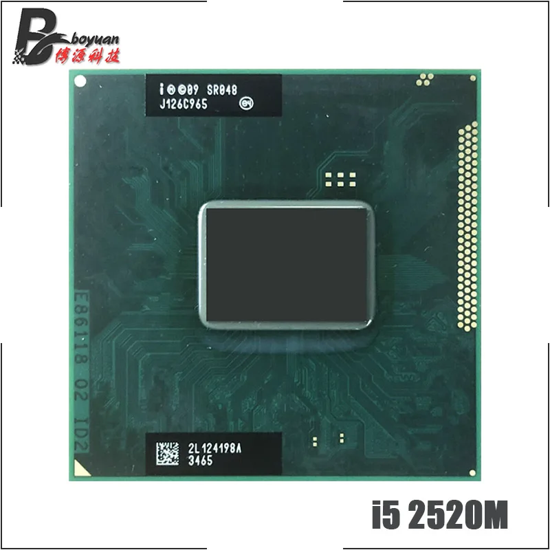 Процессор Intel Core Φ i5 2520M SR048 2 5 ГГц двухъядерный четырехпоточный ЦПУ 3M 35W Socket G2 /