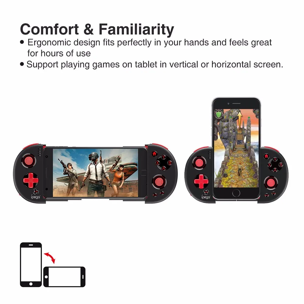IPega PG-9087 Wireless Gamepad PG9087 Bluetooth Extendable Game Controller for Android IOS Smart Phone Tablet PC TV Box | Электроника