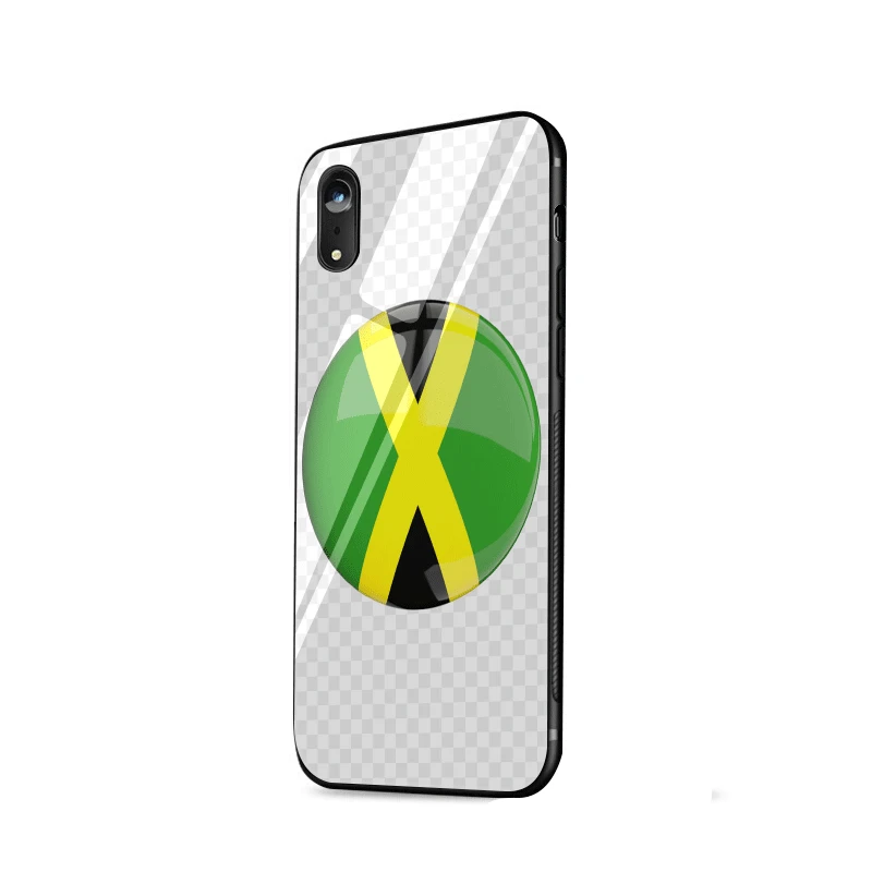 Desxz Jamaica Glass Case For iPhone 5 5s SE 6 6s 7 8 Plus X XR XS Max Cover |