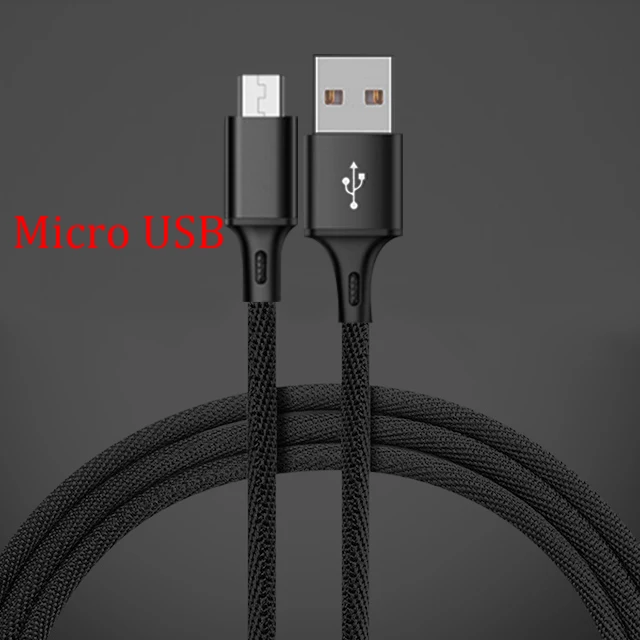 Micro USB Cable Usb кабель Micro USB кабель 1 м Быстрая зарядка 3,0 кабель для передачи данных usb type C кабель USB для samsung S10 S9 Xiaomi линия зарядного устройства для мобильных телефонов - Тип штекера: Micro USB Cable