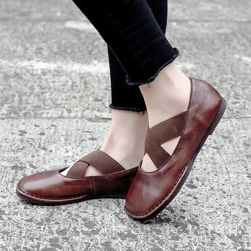 Новинка 2019 года сезон весна лето лоферы в ретро стиле из натуральной кожи