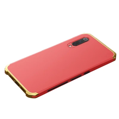Чехол Ollivan для Xiaomi mi 9 с алюминиевой металлической рамкой, жесткий чехол-накладка из поликарбоната для Xiaomi mi 9 SE mi 9, защитный чехол, Fundas Coque - Цвет: red gold