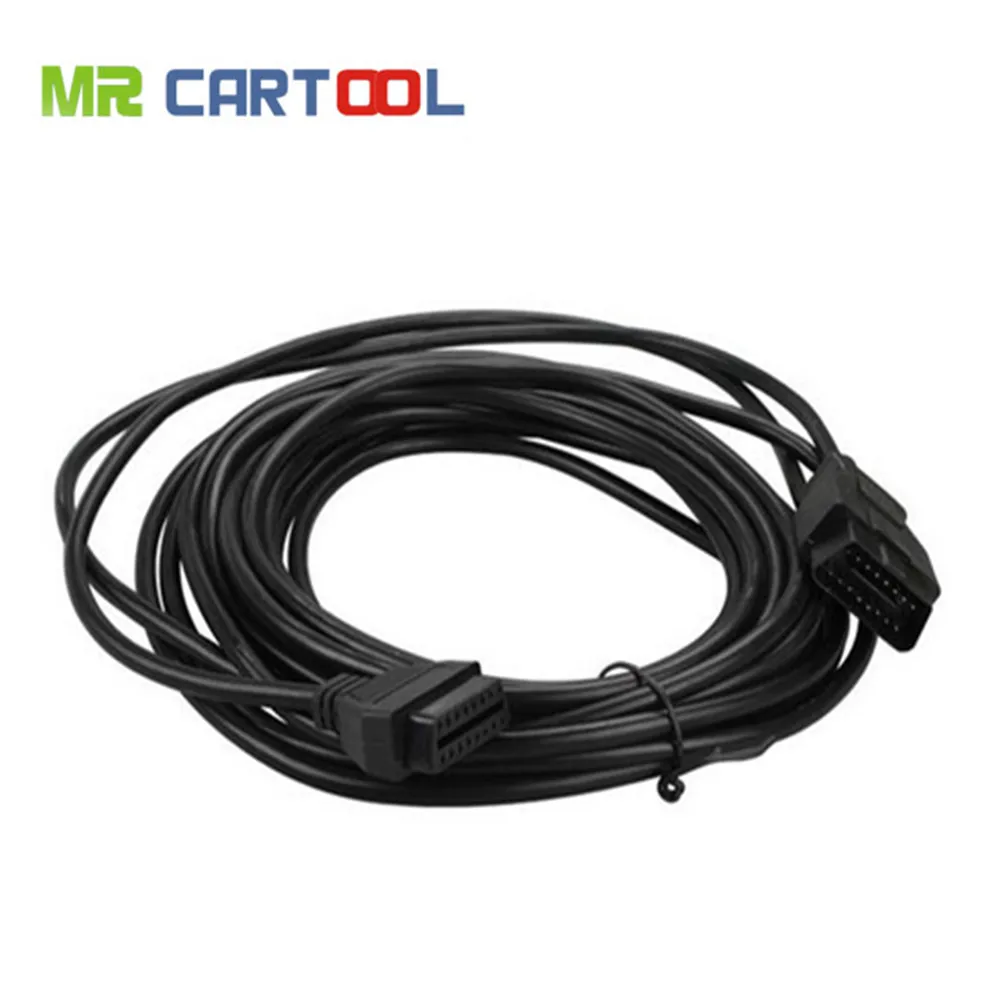 10 метров OBD2 OBD II автомобильный Удлинительный кабель Разъемы 16PIN Штекерный Разъем