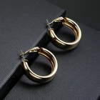 2018 Bohe простые винтажные большие серьги-кольца для женщин золотого и серебряного цвета, большие круглые серьги-кольца, ювелирные изделия