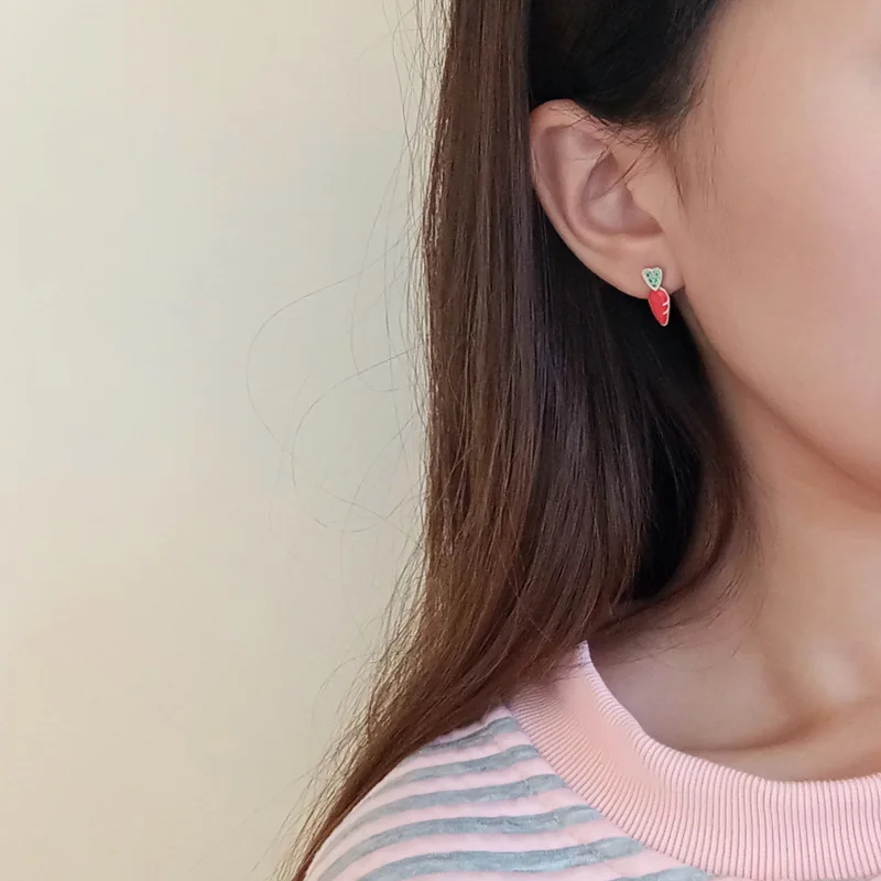 Асимметричный Стиль заяц и морковка серьги гвоздики ASOS 925 серебро украшения для