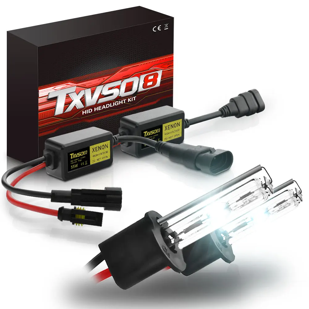 Новинка 2019 Лампы Globe TXVSO8 Xenon HID 55Wx2 набор для преобразования фар H1 H3 H4 Hi/Lo H7 H8H9H11 9004
