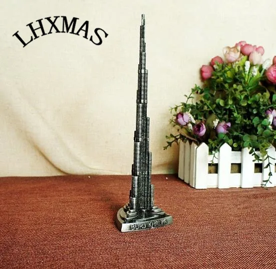Модель здания Дубая башня Бурдж халифа бронзовые статуэтки металлические