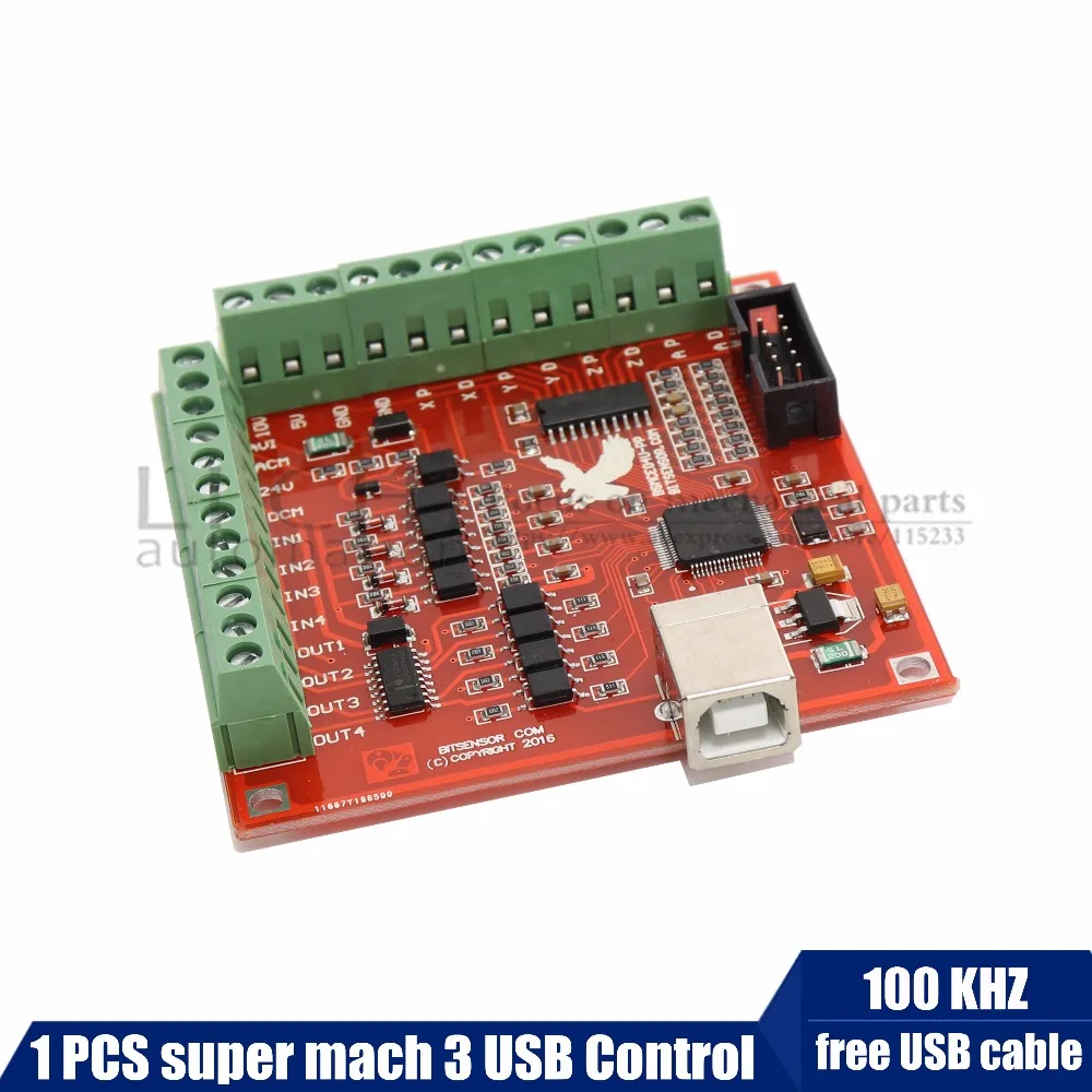 ЧПУ USB MACH3 100 кГц секционная плата 3 оси интерфейс драйвер контроллер движения подходит для шаговых двигателей