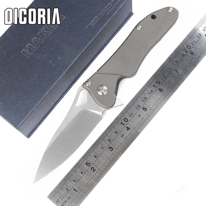 Складной нож DICORIA с титановой ручкой шариковым подшипником складной S35vn