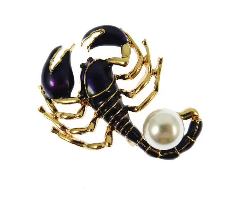 Red And Purple Enamel Scorpion For Women Men Alloy Animal Party Weddings Banquet Brooch Gifts | Brooches