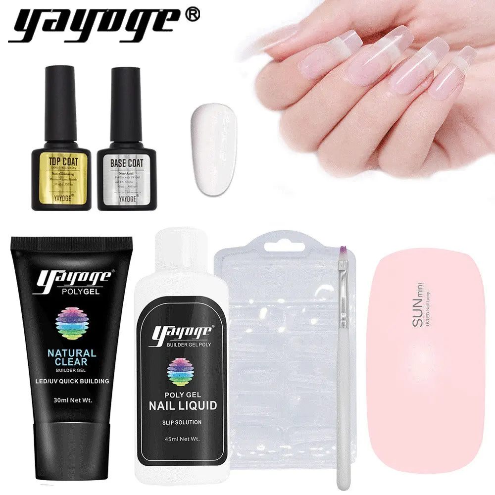 P16-S7-CL-P Yayoge поли Гель-лак для ногтей комплект быстрая конструирующий гель Лаки французский салон УФ-гель для ногтей 30/60 мл нам отправлены 2-7 дней - Цвет: P16-S7-CL-P