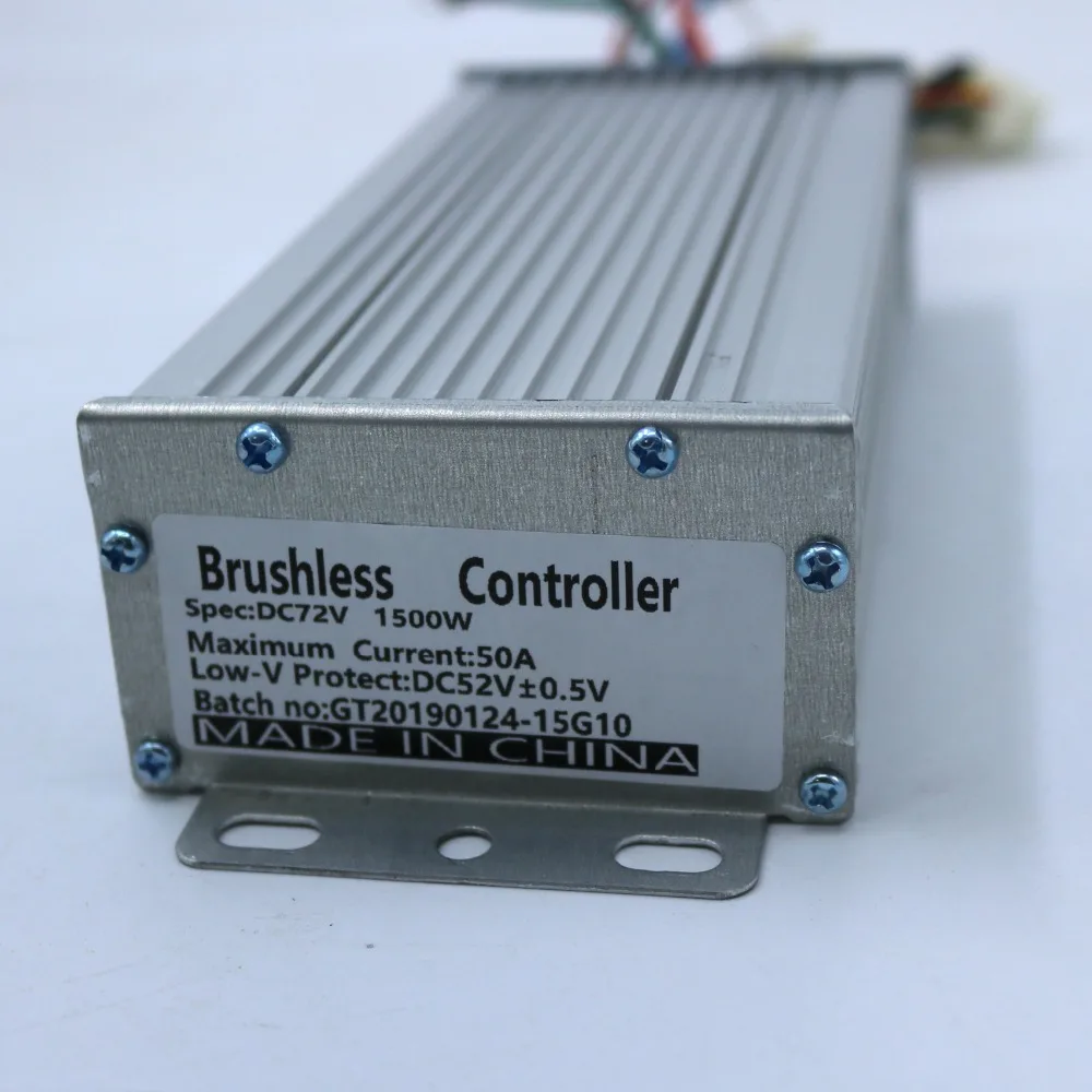 Регулятор скорости двигателя GREENTIME 72 в 1500 Вт 50Amax BLDC 15FET Mosfet 52 LVC бесщеточный