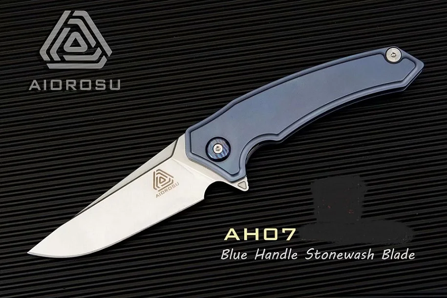Синий Новый титановый Maxace HENG 14c28 стальной потертый подшипник Флиппер компактный