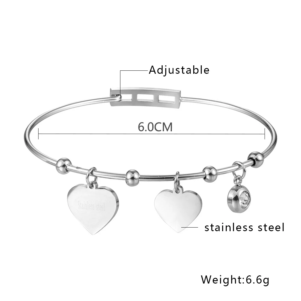SHE WEIER couple heart bracelets &amp bangles stainless steel bracelet for women fashion star life tree gifts | Украшения и