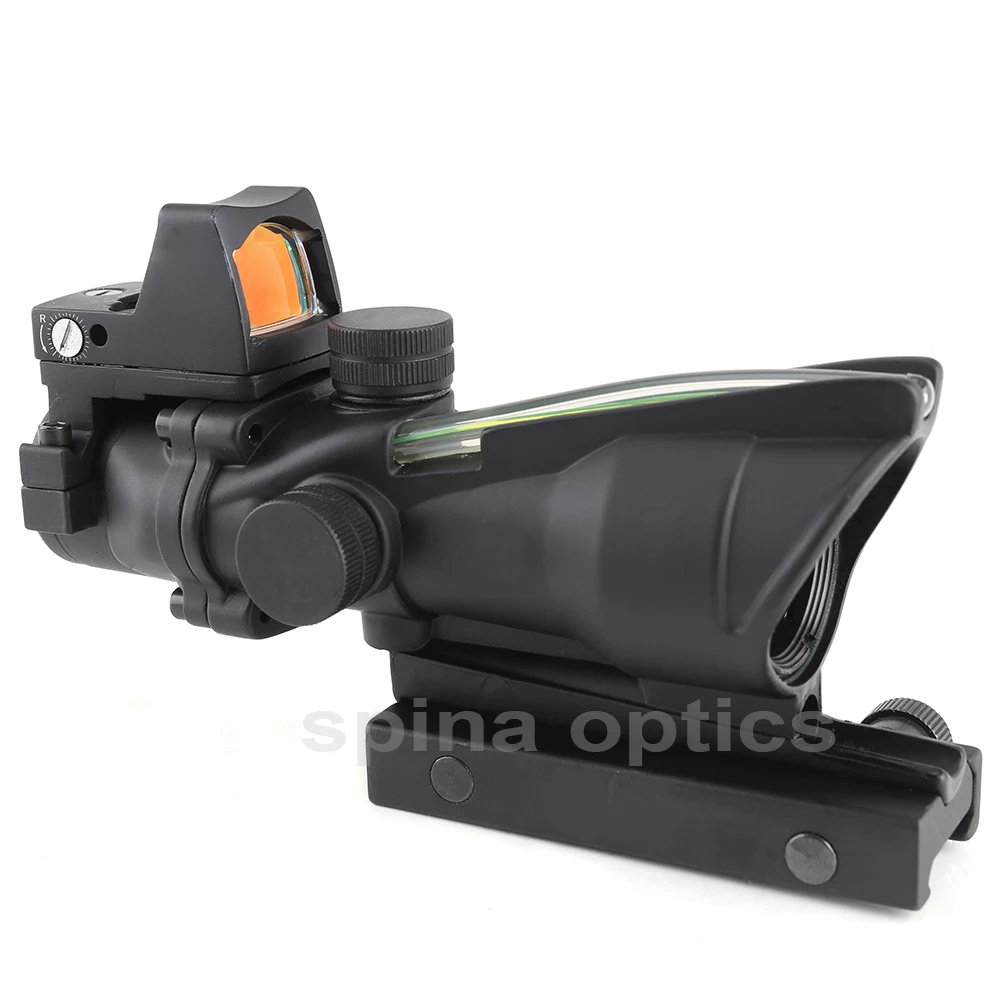 SPINA ACOG 4X32 настоящая сетка волоконно оптический прицел красный зеленый с
