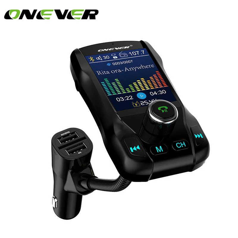 Автомобильный FM-трансмиттер Onever 1 8 дюйма 2 USB-порта | Автомобили и мотоциклы